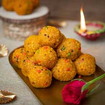 Boondi Ladoo traditional Indian festive dessert