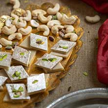 Kaju Katli traditional cashew sweet dessert recipe