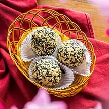 Uttarayan tilgul ladoo sesame jaggery sweets